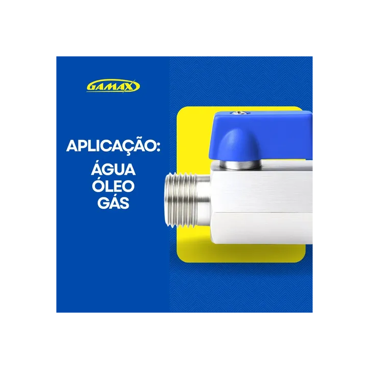 Válvula Registro Esfera 1/4 Mini M X F Latão - Gamax