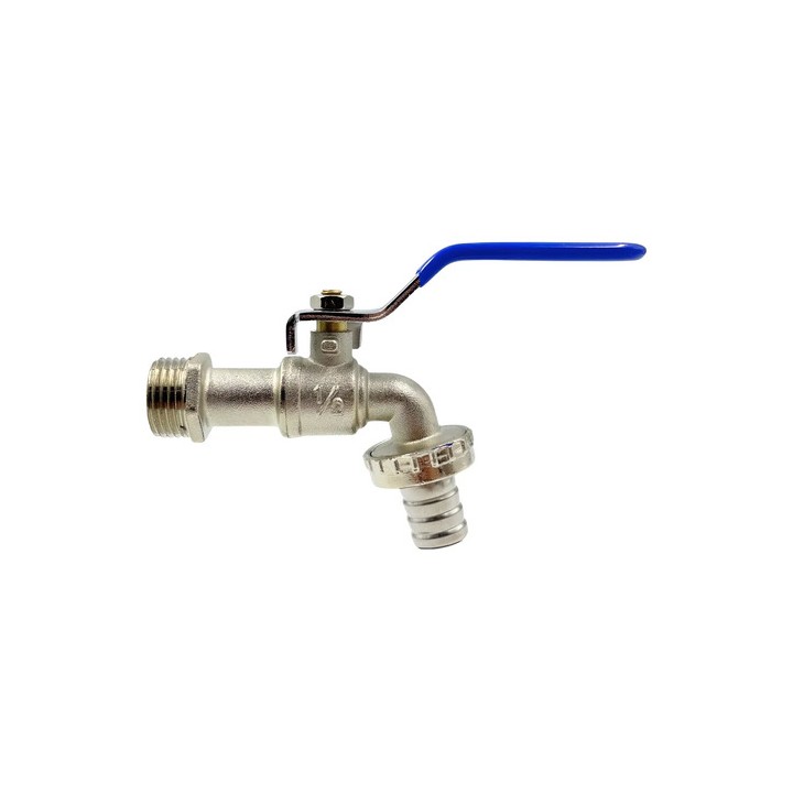 Torneira Jardim Metal 1/2 Tanque Banheiro Uso Geral + Bico Prateado Brilhante