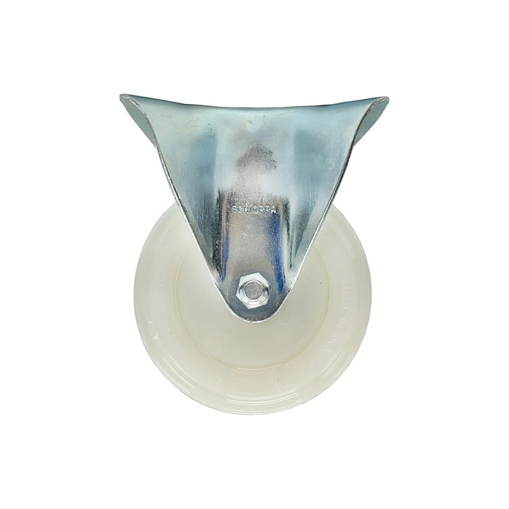 Rodizio Nylon Schioppa 4'' Fixo Branco