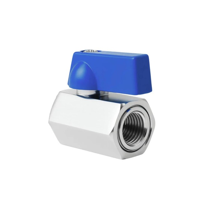 Válvula Registro Esfera 3/8 Mini F X F Latão - Gamax