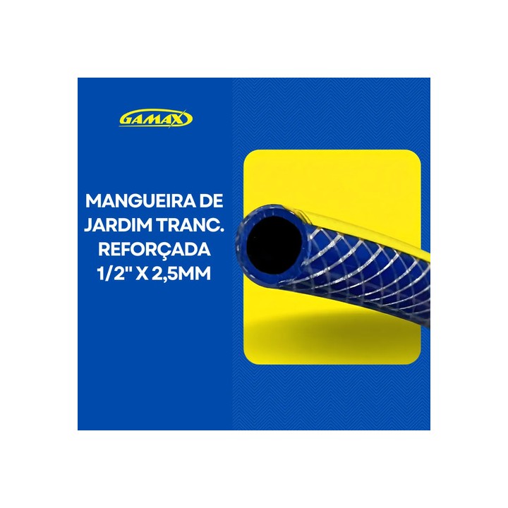 Mangueira De Jardim Reforçada 20 Metros Não Dobra + Esguicho Azul