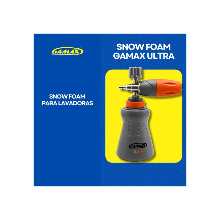 Canhão De Espuma Snow Foam 1l Profissional Espuma Densa Engate Rápido Para Wap Kärcher Electrolux Vonder Bosch Laranja