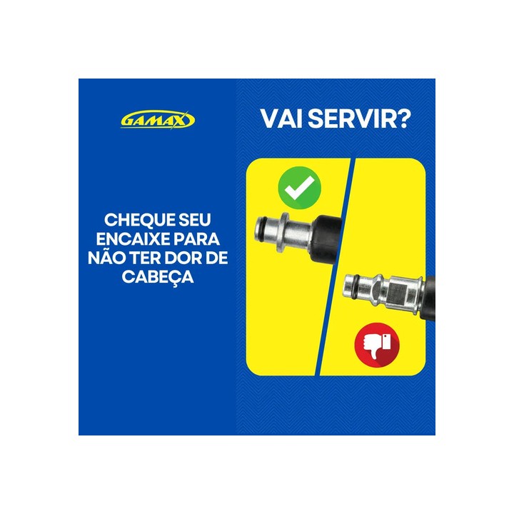 Mangueira Para Lavadora Alta Pressão Karcher Hd 585 10mt Trama De Nylon - Gamax Preto