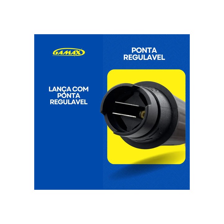 Pistola Gatilho Lança Lavadora Electrolux Rosca M14 Metal - Gamax Preto