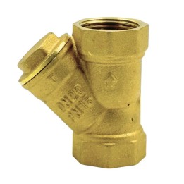 Filtro Y De Latão Gamax 3/4 Dn20 Com Tela Em Inox