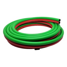 Mangueira Dupla 10m Himaflex Solda Oxigênio Acetileno 5/16 Maçarico Verde