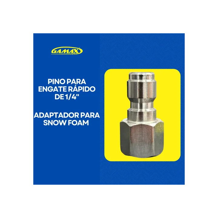 Adaptador Engate Rápido Para Snow Foam Canhão Rosca 1/4