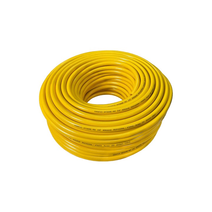 10m Mangueira Mergulho 3/8 - 700psi Kanaflex / Oxigênio Amarelo