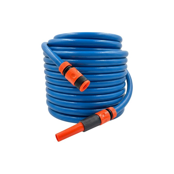 Mangueira De Jardim 25m Reforçada 1/2 Anti Torção + Esguicho Azul-claro