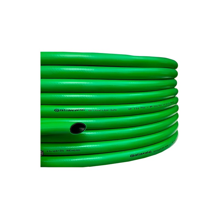 Mangueira De Jardim 1'' Continental Spiraflex Sjs 50 Metros Verde