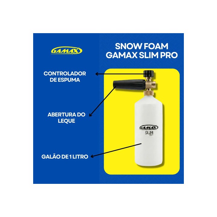 Gamax Detailers Snow Foam Slim Pro Gmx-7454 Branco