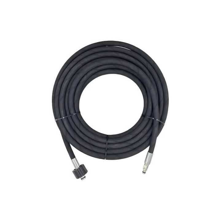 Mangueira Trama Aço 15mts Lavadora Karcher K1 K2 K3 K4 K5 Preto