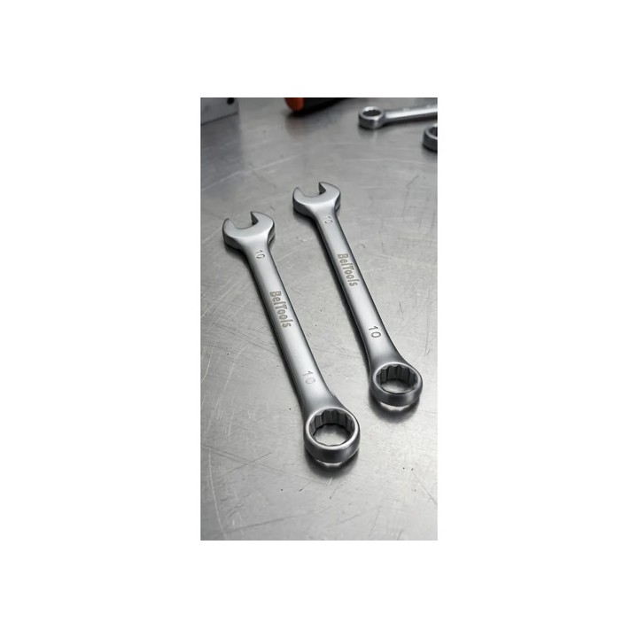 Kit 02 Chaves Combinada De 10mm Beltools Aço Cromo Vanadio Cinza