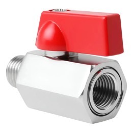 Válvula Registro Esfera 1/4 Mini M X F Zincada - Gamax
