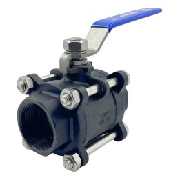 Válvula Registro Esfera Tripartida Aço Carbono 1.1/2 Gamax