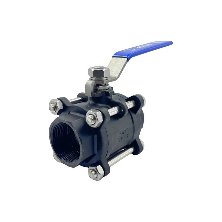 Válvula Registro Esfera Tripartida Aço Carbono 1.1/2 Gamax