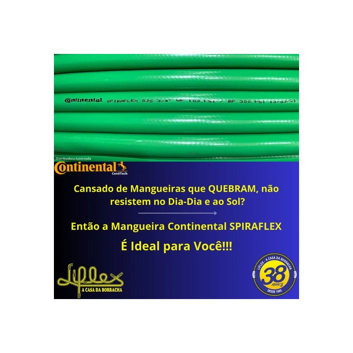Mangueira De Jardim 3/4 Continental Spiraflex Sjs 80 Metros Verde