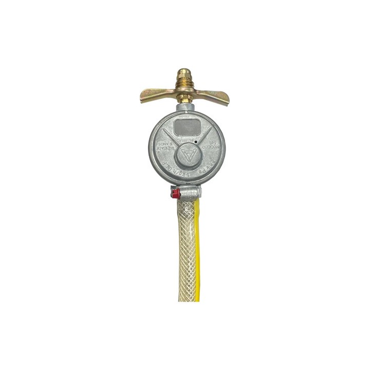 Mangueira Multiuso Gás 3/8 5m C/ Abraçadeiras + Regulador Amarelo