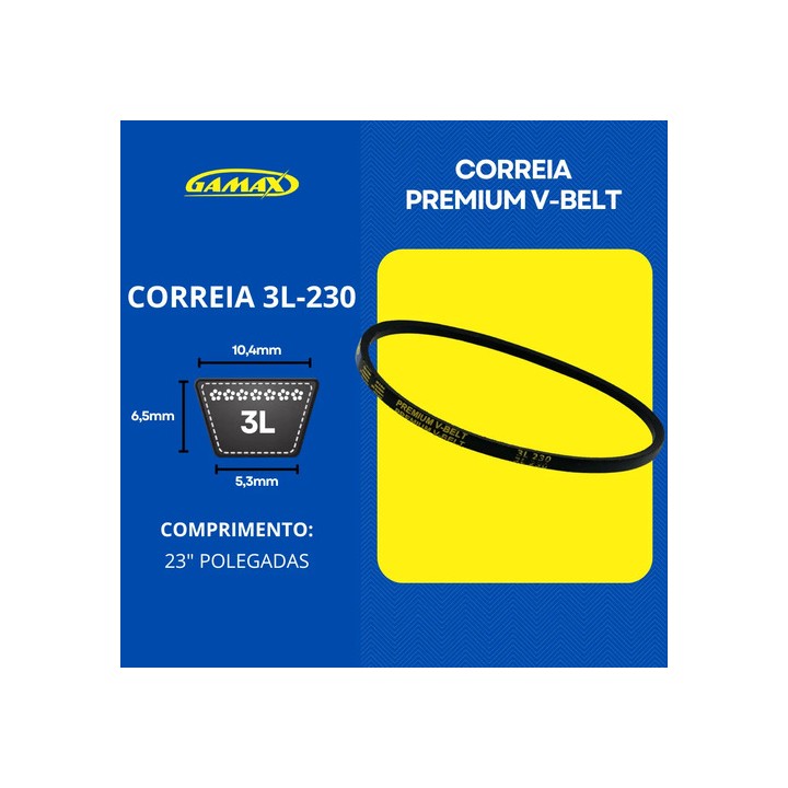 Correia Lavadora Colormaq Lca 11kg 12kg Lisa 3l230 Máquina