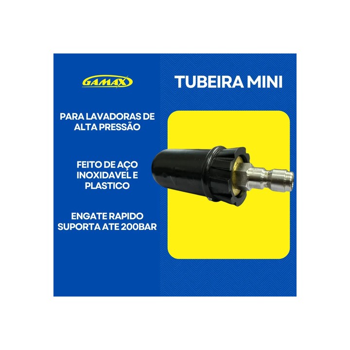Ponta Bico Mini Regulavel Tubeira Engate Rápido Lavadoras De Alta Pressão