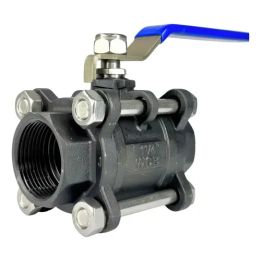 Válvula Esférica Tripartida Gamax De Aço Carbono 1 1/4