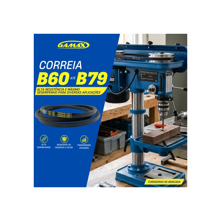 Correia Em V B-60 Até B-79 Gamax Industrial Escolha A Medida B79