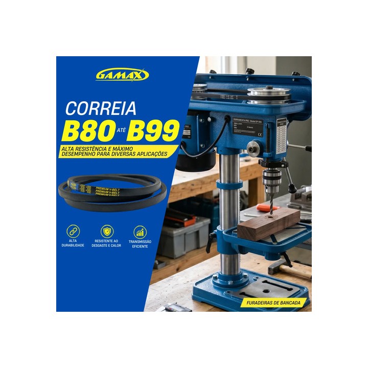 Correia Em V B-80 Até B-99 Gamax Industrial Escolha A Medida B81