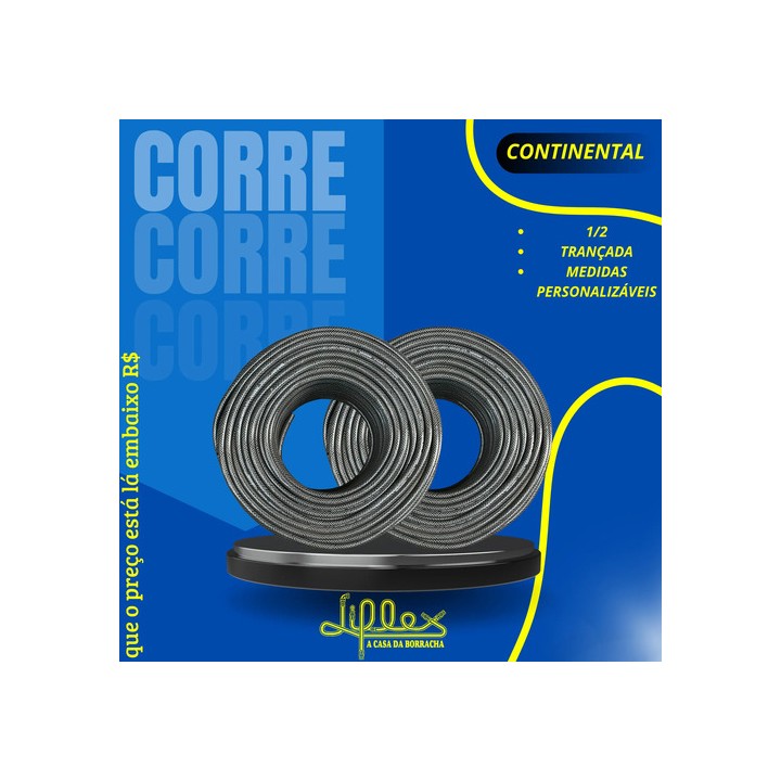 Mangueira Jardim 1/2 Silver Light Continental Com 20 Metros Preto
