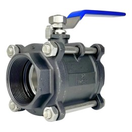 Válvula Registro Esfera Tripartida Aço Carbono 2 Bsp Gamax