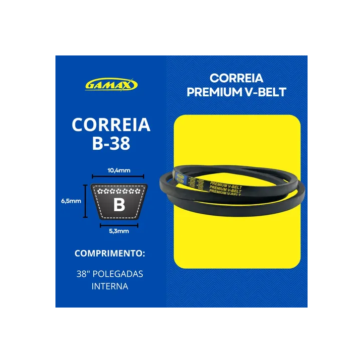 Correia Em V B-30 Até B-39 Gamax Industrial Escolha A Medida B38