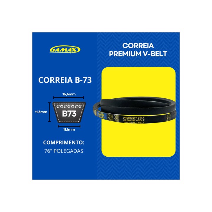 Correia Em V B-60 Até B-79 Gamax Industrial Escolha A Medida B72