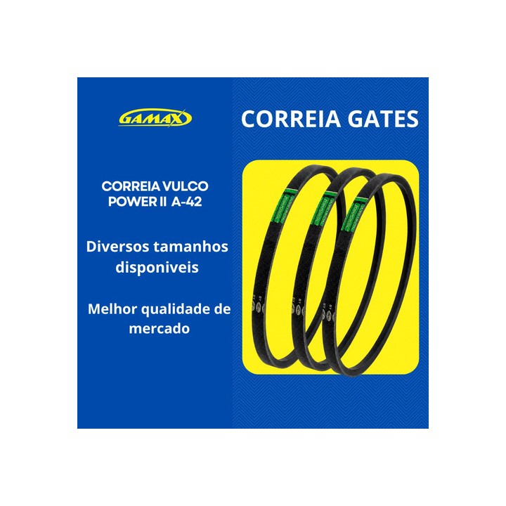 Correia A42 Gates Vulco Power - 3 Unidades