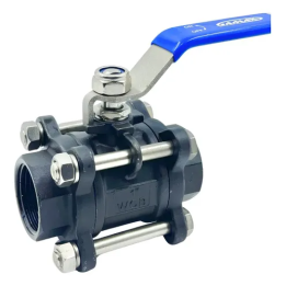Valvula Esfera Tripartida Aço Carbono 1 Pol. Bsp Gamax