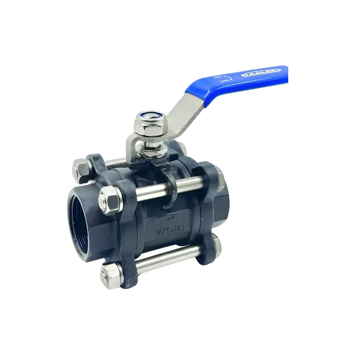 Valvula Esfera Tripartida Aço Carbono 1 Pol. Bsp Gamax