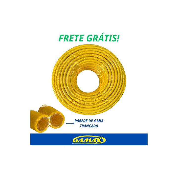 30m Mangueira P/ Mergulho Profissional 3/8 Kanaflex 700 Psi Amarelo