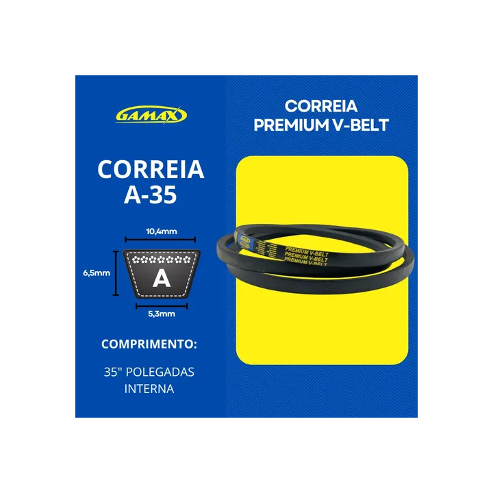 Correia Em V A-30 Até A-39 Gamax Industrial Escolha A Medida A35