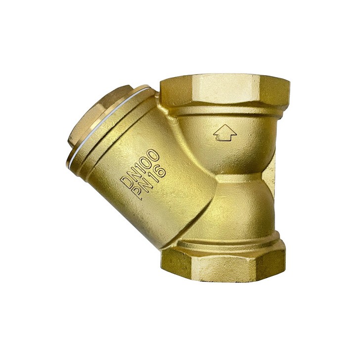 Filtro Y 4'' Polegadas Latão Com Tela De Aço Inox Dn100 Pn16