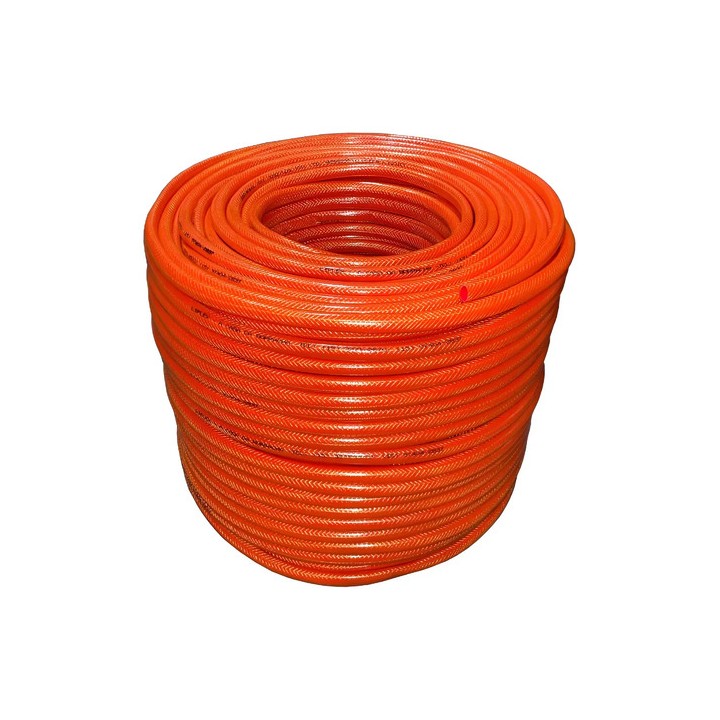 Mangueira Nasha 1/2 Trançada De Pvc E Silicone - 10 Metros Laranja