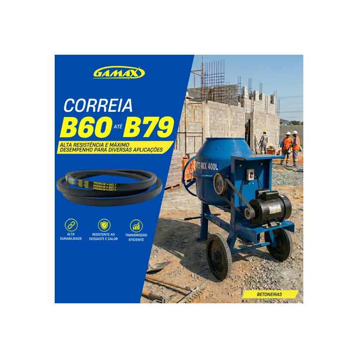 Correia Em V B-60 Até B-79 Gamax Industrial Escolha A Medida B73