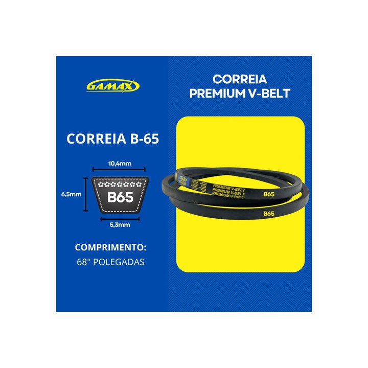 Correia Em V B-60 Até B-79 Gamax Industrial Escolha A Medida B65