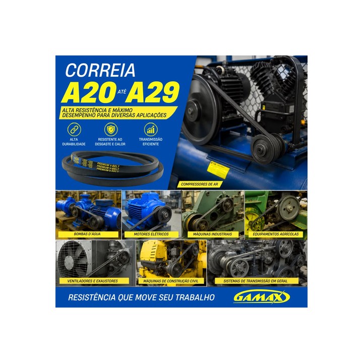 Correia Industrial Em V A20 Até A29 (escolha A Medida) A27