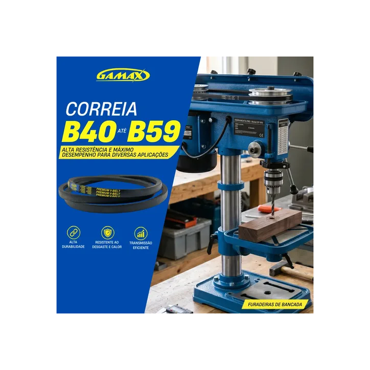 Correia Em V B-40 Até B-59 Gamax Industrial Escolha A Medida B49