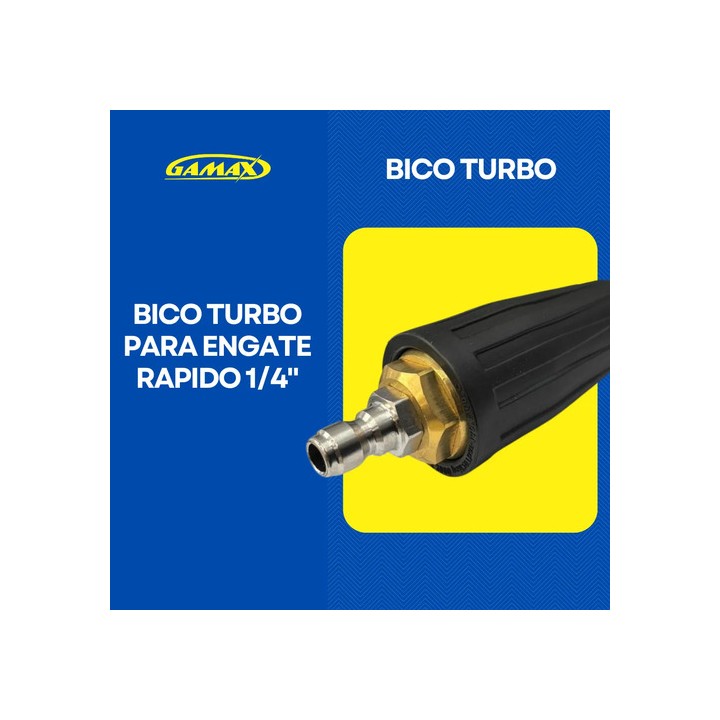 Bico Mini Esguicho Regulável Engate Rápido Para Lavadoras Bico Turbo P/ Engate Rápido