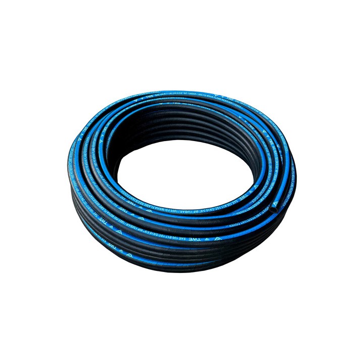 20m Mangueira Trama De Aço 5/8'' Multiuso Lavadoras Pressão Preto
