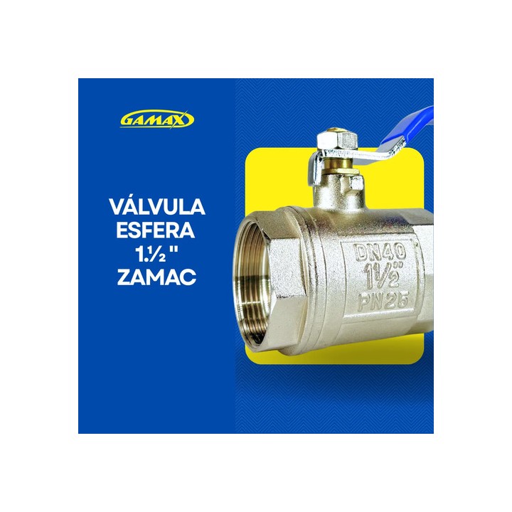 Registro Esfera Gamax Dn40 1.1/2'' Pn25 2 Vias