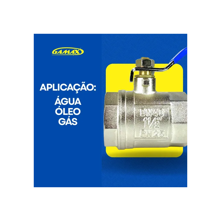 Registro Esfera Gamax Dn40 1.1/2'' Pn25 2 Vias