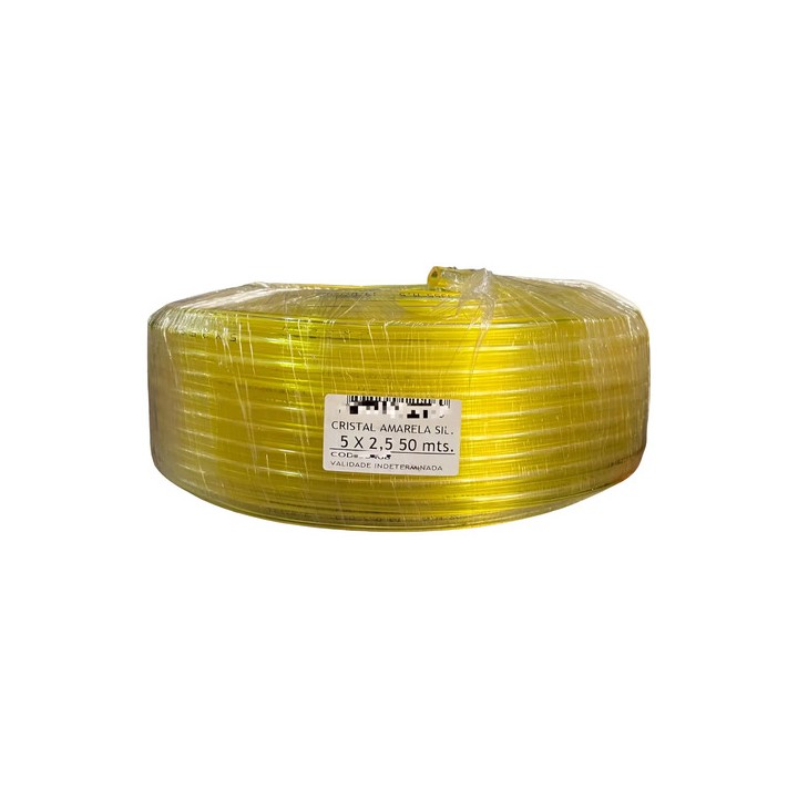 10m Mangueira Combustivel Amarela 5x2,5mm Gasolina Alcool