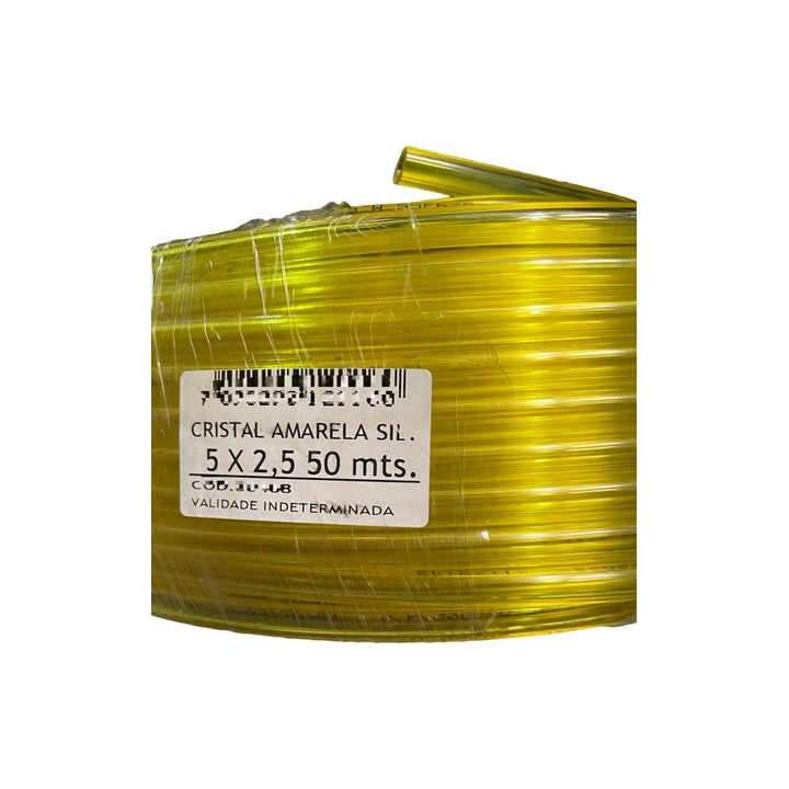10m Mangueira Combustivel Amarela 5x2,5mm Gasolina Alcool