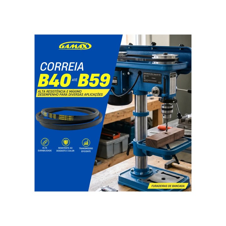 Correia Em V B-40 Até B-59 Gamax Industrial Escolha A Medida B58