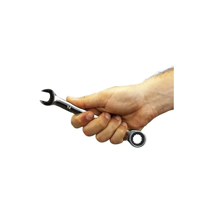 Chave Combinada Com Catraca Crv 14mm Beltools Prateado